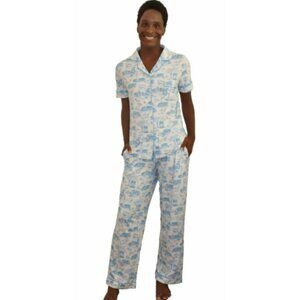 Nothing Finer Toile Printed Chapel Hill Pajama Lounge Set - Small